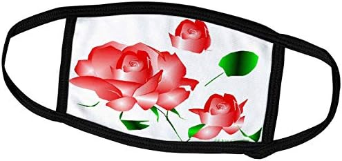 3drose Yves kreacije ruže - ružičaste ruže i-maske za lice