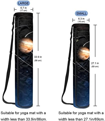 RATGDN Yoga Mat torba, Vježba putanje planeta Sunčevog sistema Yoga Mat Carrier full-Zip Yoga Mat torba