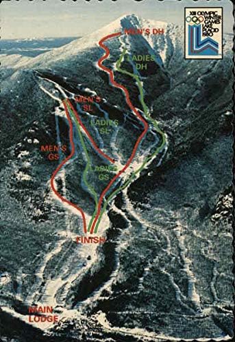 Whiteface Mountain Ski centar Lake Placid, New York NY originalna Vintage razglednica