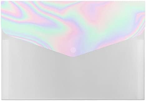 Pastelna Holografska Folija 6 Džepni Organizator Za Proširenje Datoteka A4 Fascikle Vodootporne Koverte