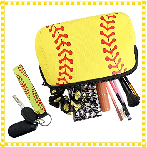 Newtay 110 kom Softball pokloni za djevojčice Set dodatne opreme, Softball torba za šminkanje Scrunchy 100