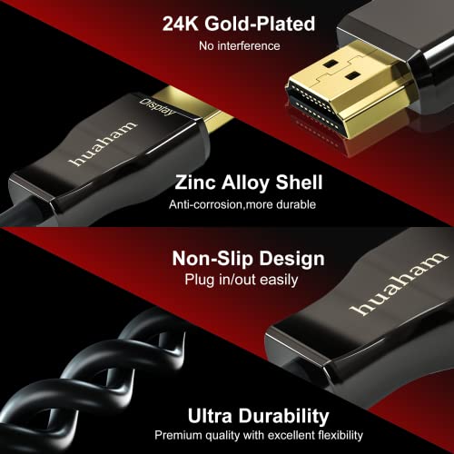 8K vlakna optički HDMI kabl, CL3 ocijenjen 8k HDMI kabl ultra brzina 48Gbps, podrška 8k60Hz, 4k120Hz, dinamički