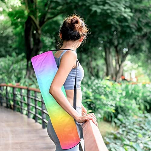 Rainbow Background Yoga Mat torbe torba za nošenje joge sa punim patentnim zatvaračem za žene i muškarce,