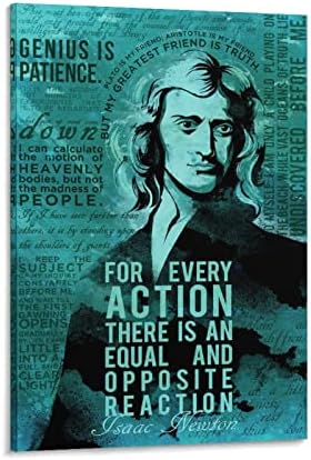 BLUDUG Canvas Print Isaac Newton citira tipografija nauka Art Poster platno slikarstvo posteri i grafike