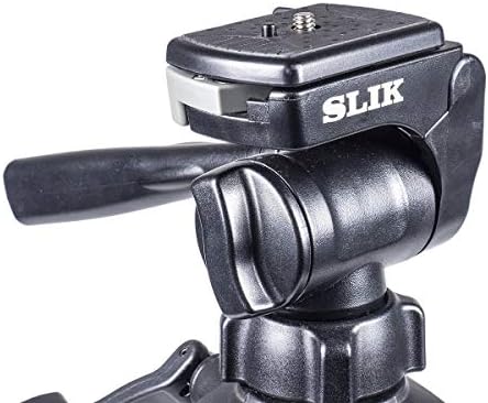 SLIK U8800L Kompaktni sklopivi aluminijski putni prenosni DSLR / SLR Video / kamera Stativ sa trosmjernim panjskim glavom za Canon Nikon Sony kamere sa kućištem za nošenje - crna
