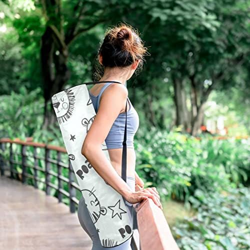 Good Night Lion Tiger Yoga Mat torbe torba za nošenje joge sa punim patentnim zatvaračem za žene i muškarce,