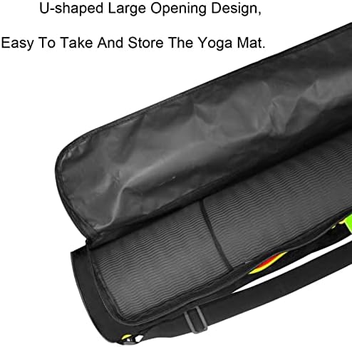 RATGDN Yoga Mat torba, Peace Pride Exercise Yoga Mat Carrier full-Zip Yoga Mat torba za nošenje sa podesivim