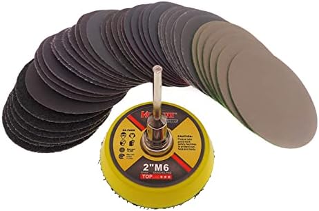 Avkart 100pcs vlažni suhi brusni papir 80-7000 Grit Sander Disc 2inch 50mm sa kukom i petljom za brušenje