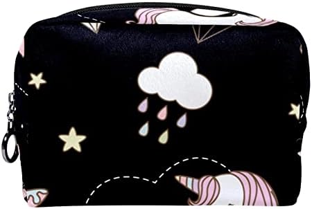 Tbouobt kozmetička torba za žene, vreće za šminke Sobidna toaletna torbica Travel Poklon, jednorog oblak