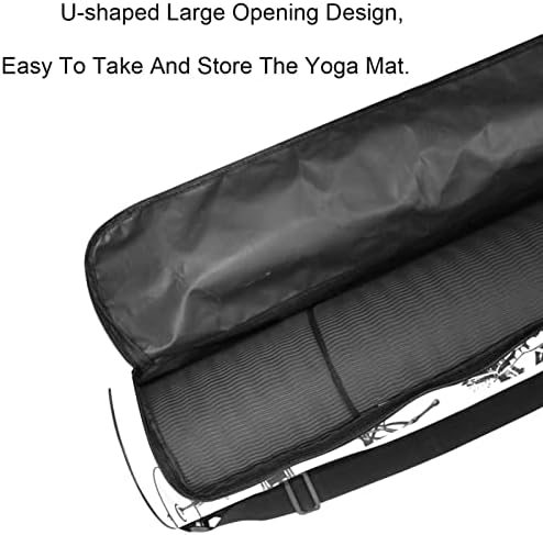Yoga Mat torba, simboli koji se odnose na Rock And Roll vježbe Yoga Mat Carrier full-Zip Yoga Mat torba